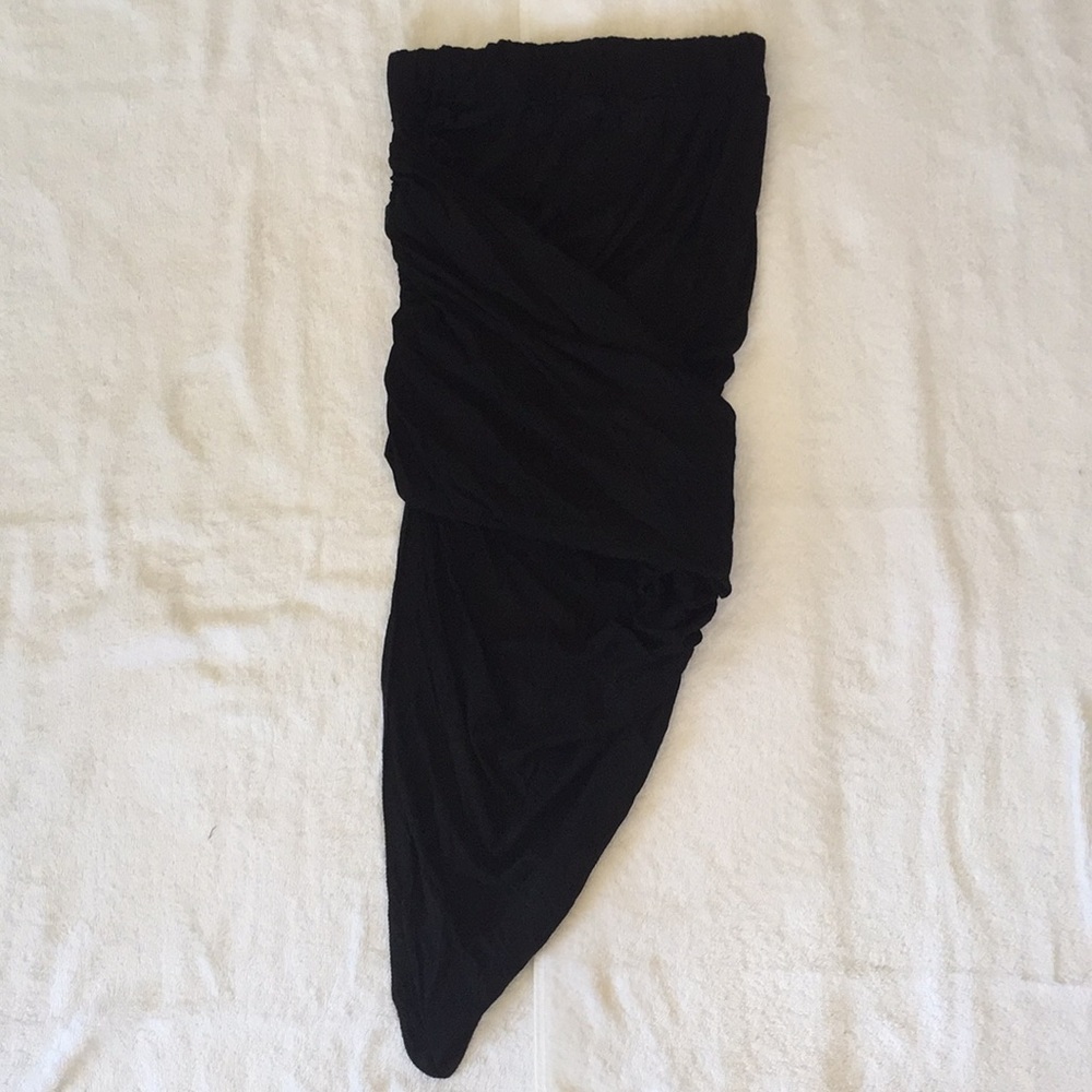 Eunice Lai Asymmetrical High Low Drape Skirt